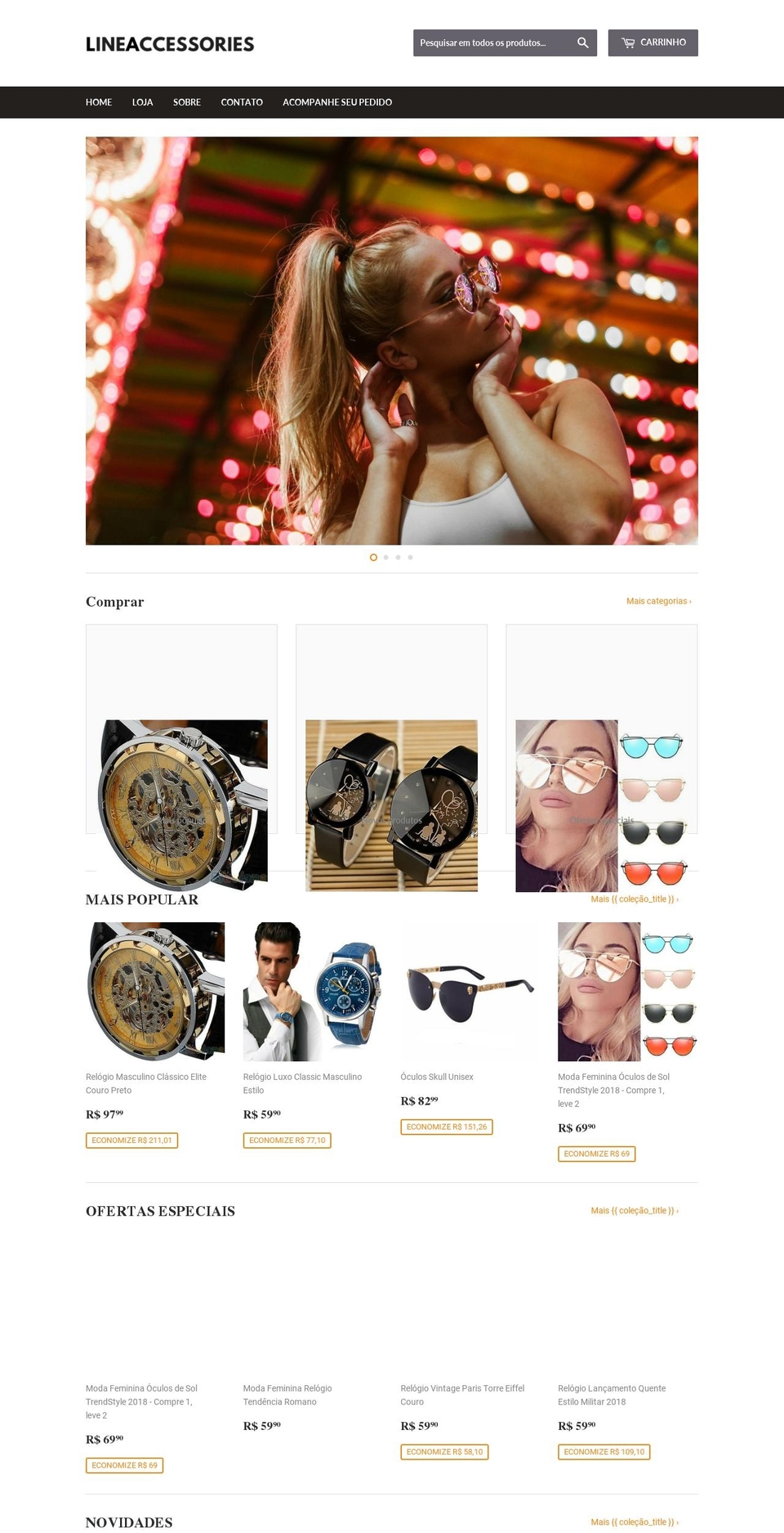 lineaccessories.com — Shopify storefront screenshot