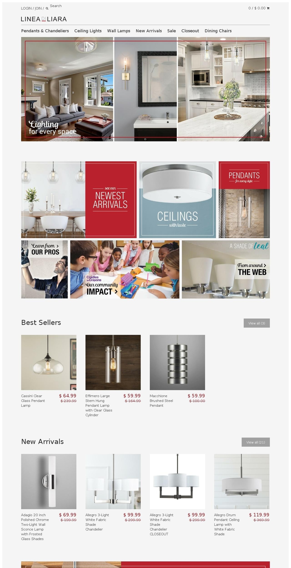 lineadiliara.com shopify website screenshot