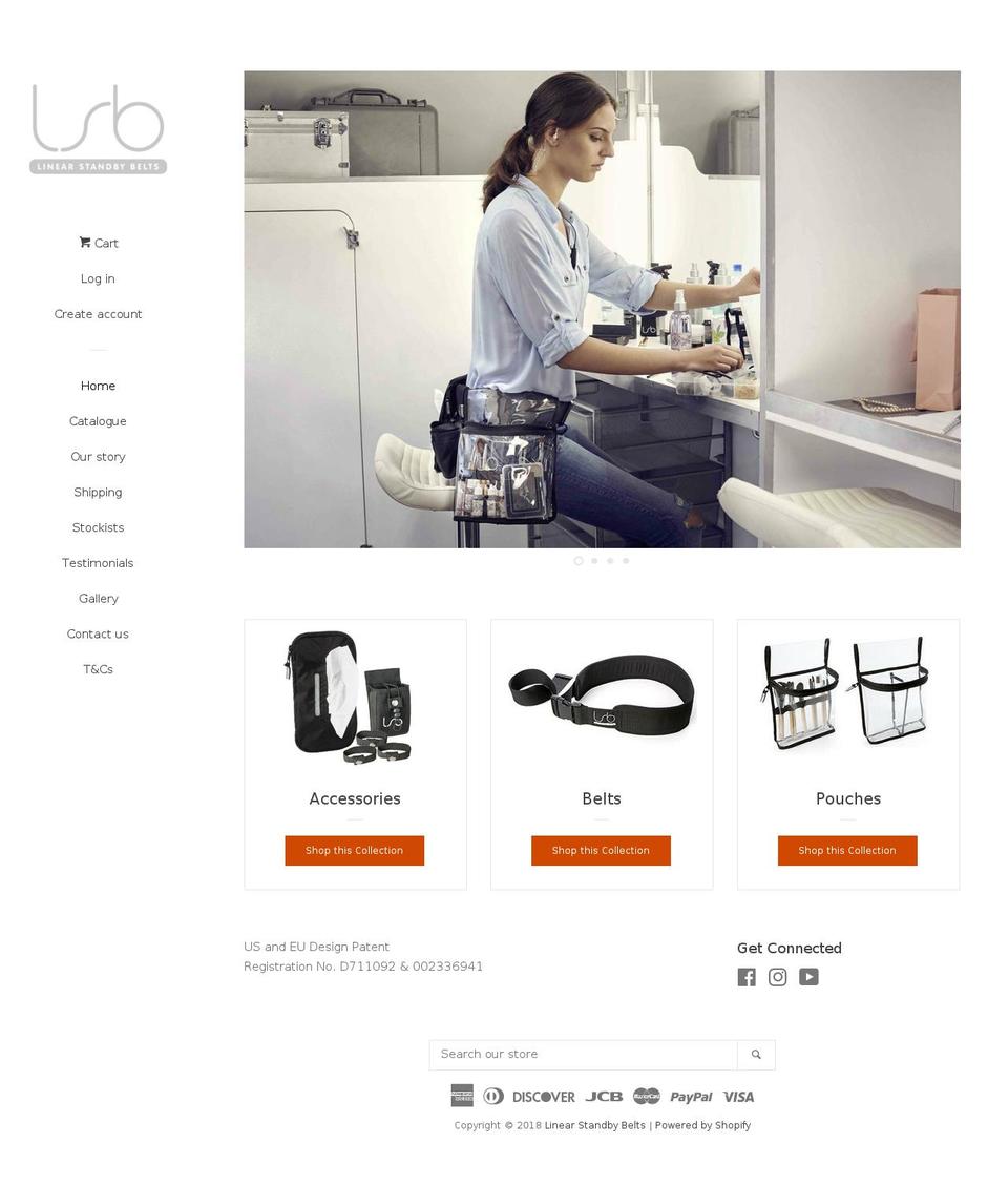 linearbelts.com shopify website screenshot