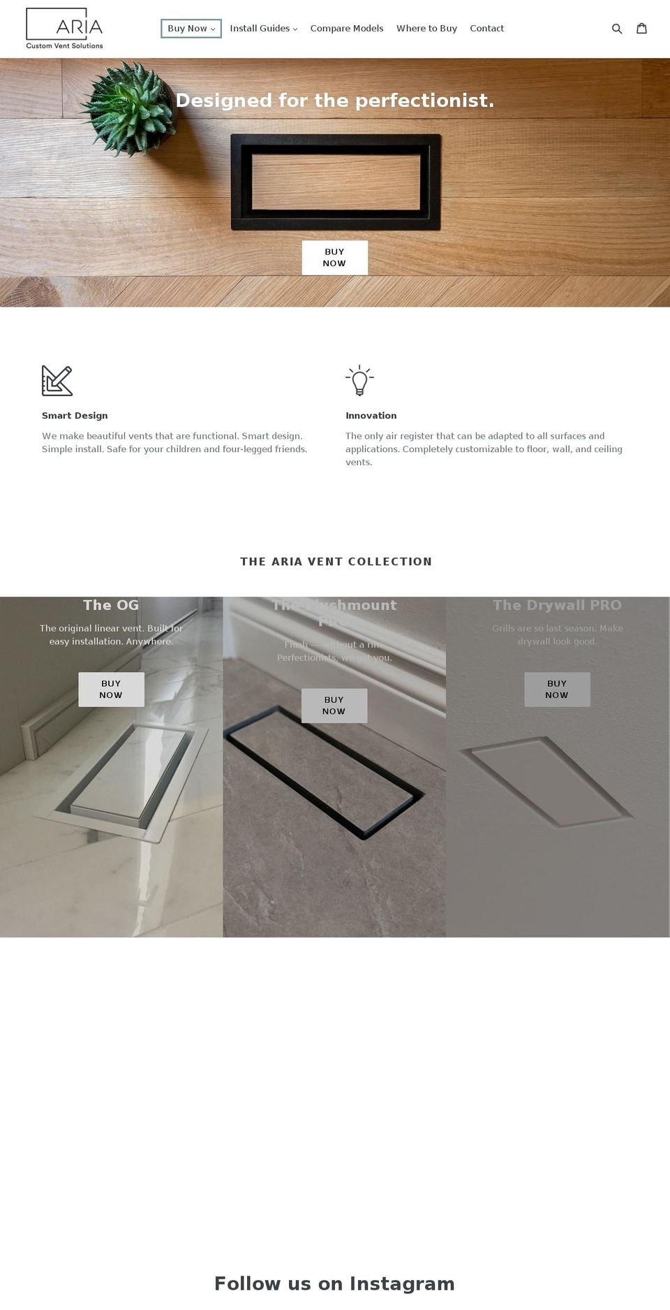 linearvent.com — Shopify storefront screenshot