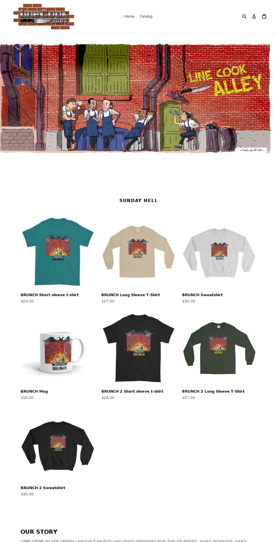 linecookalley.com — Shopify storefront screenshot