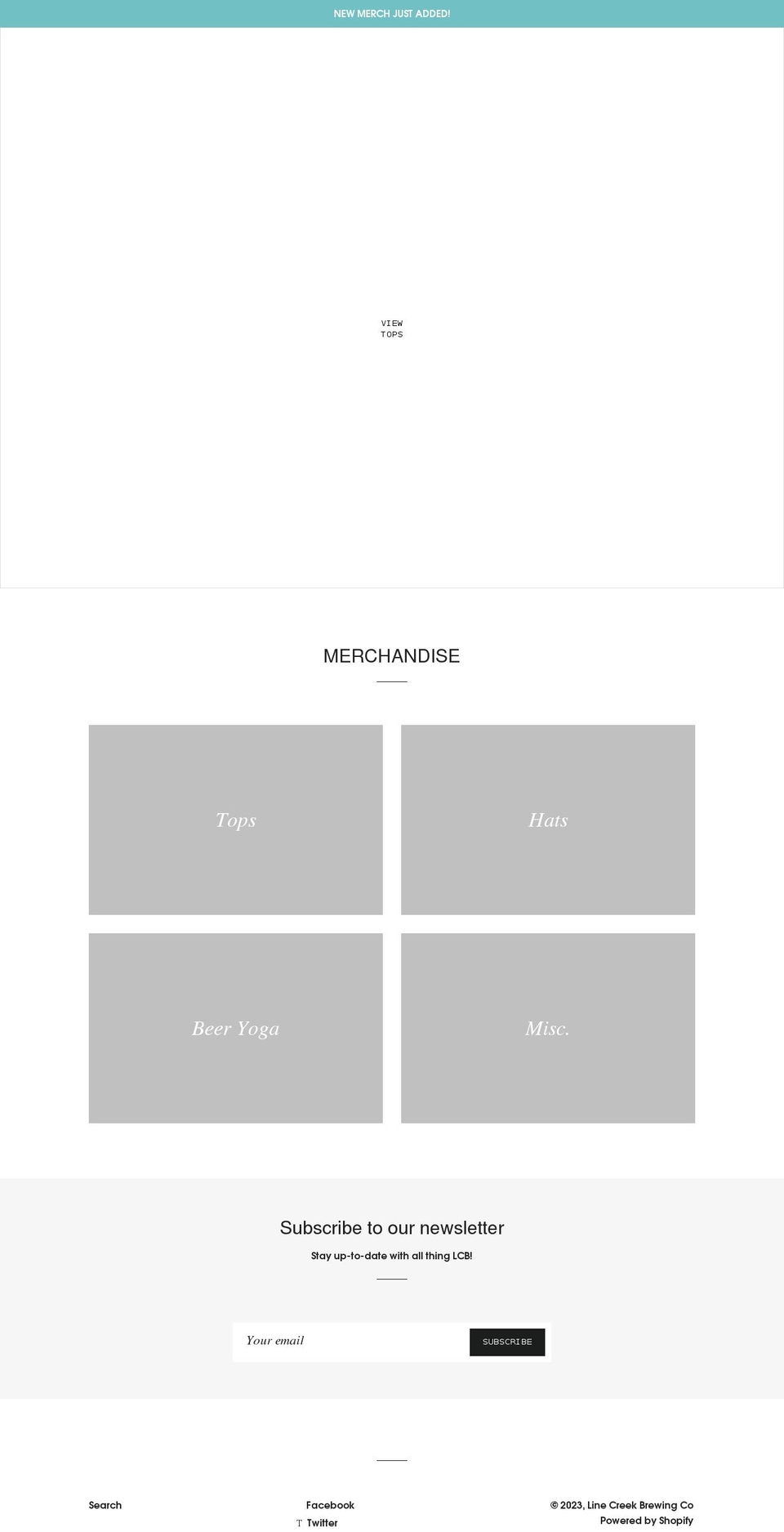 linecreekshop.com shopify website screenshot