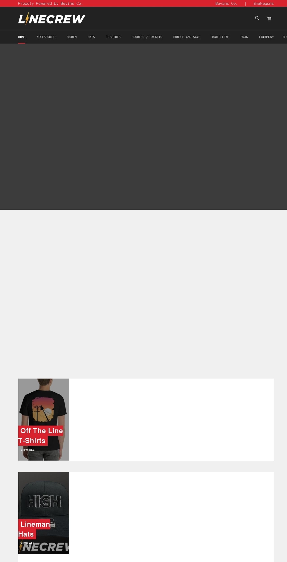 linecrew.com shopify website screenshot