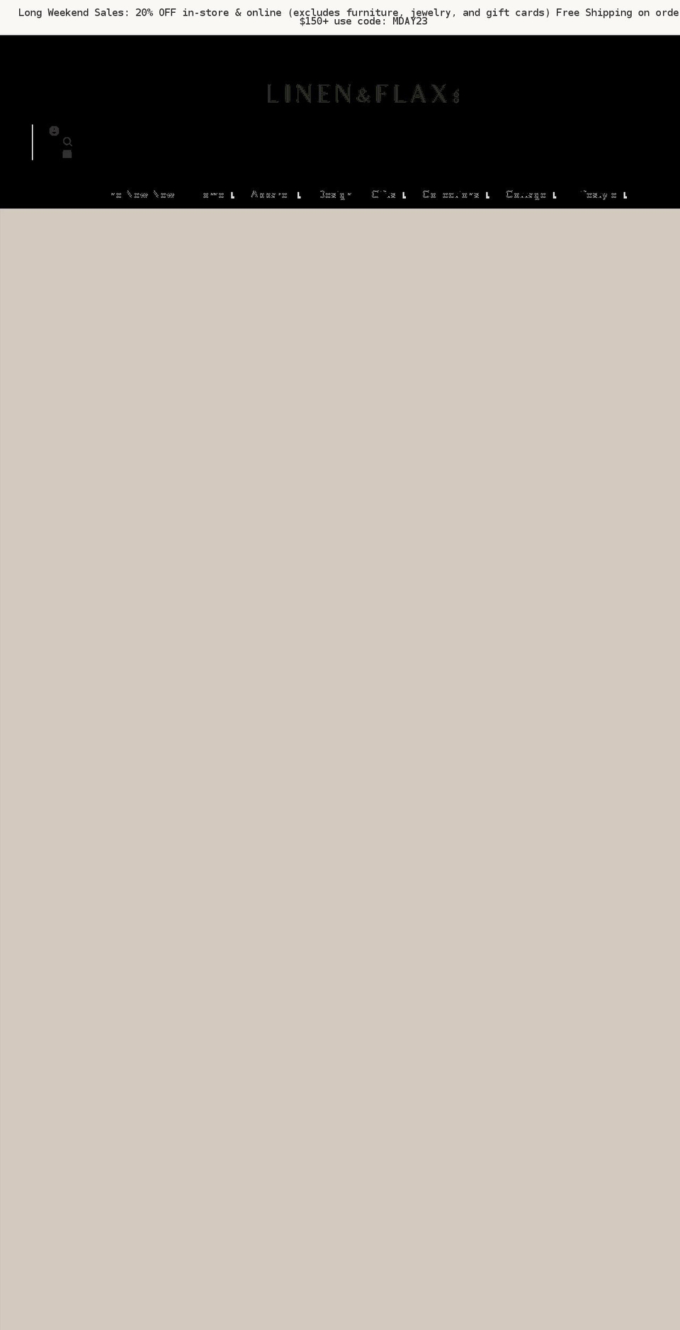 linenandflax.com shopify website screenshot