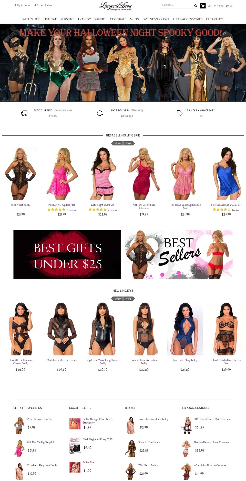 LD FULL 1.1 - HC - 25 Jul '18 Shopify theme site example lingeriediva.com