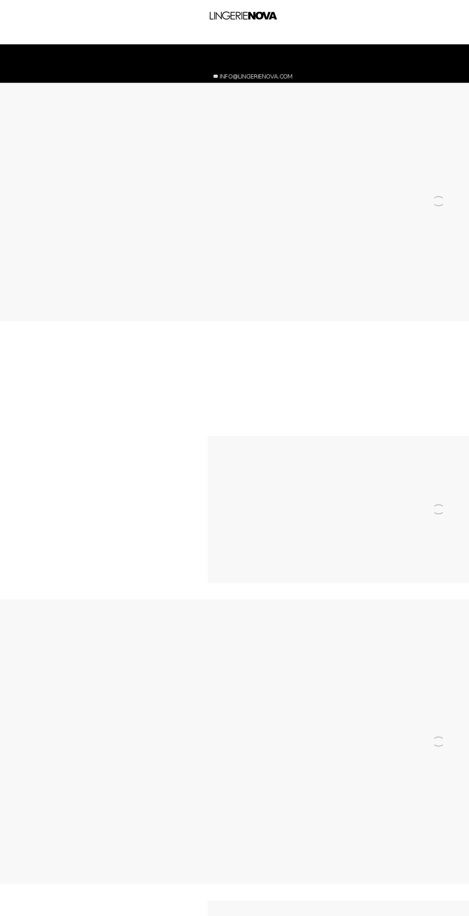 lingerienova.com — Shopify storefront screenshot
