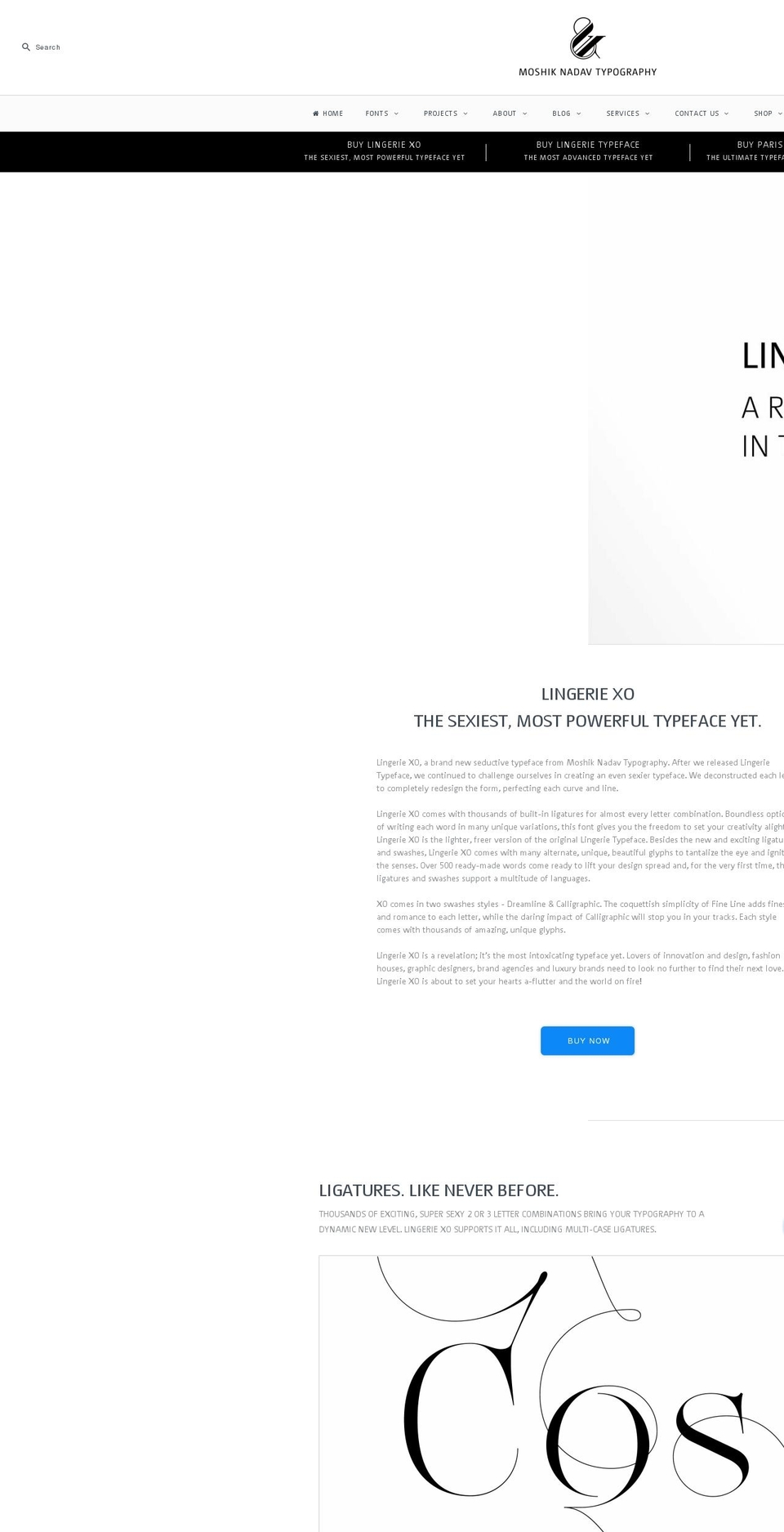 lingeriexo.com — Shopify storefront screenshot