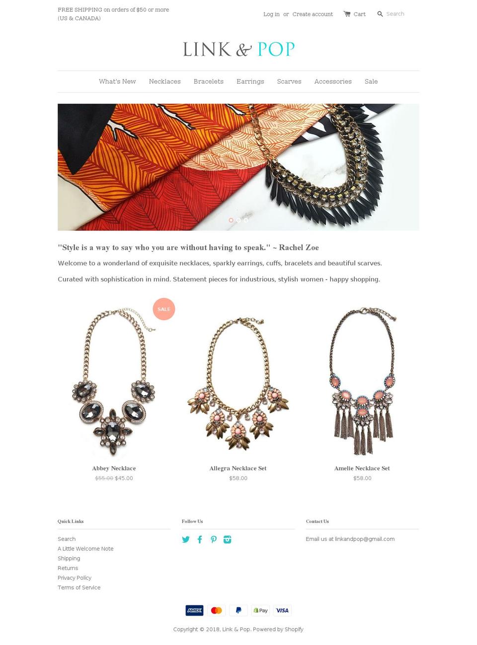 linkandpop.com — Shopify storefront screenshot