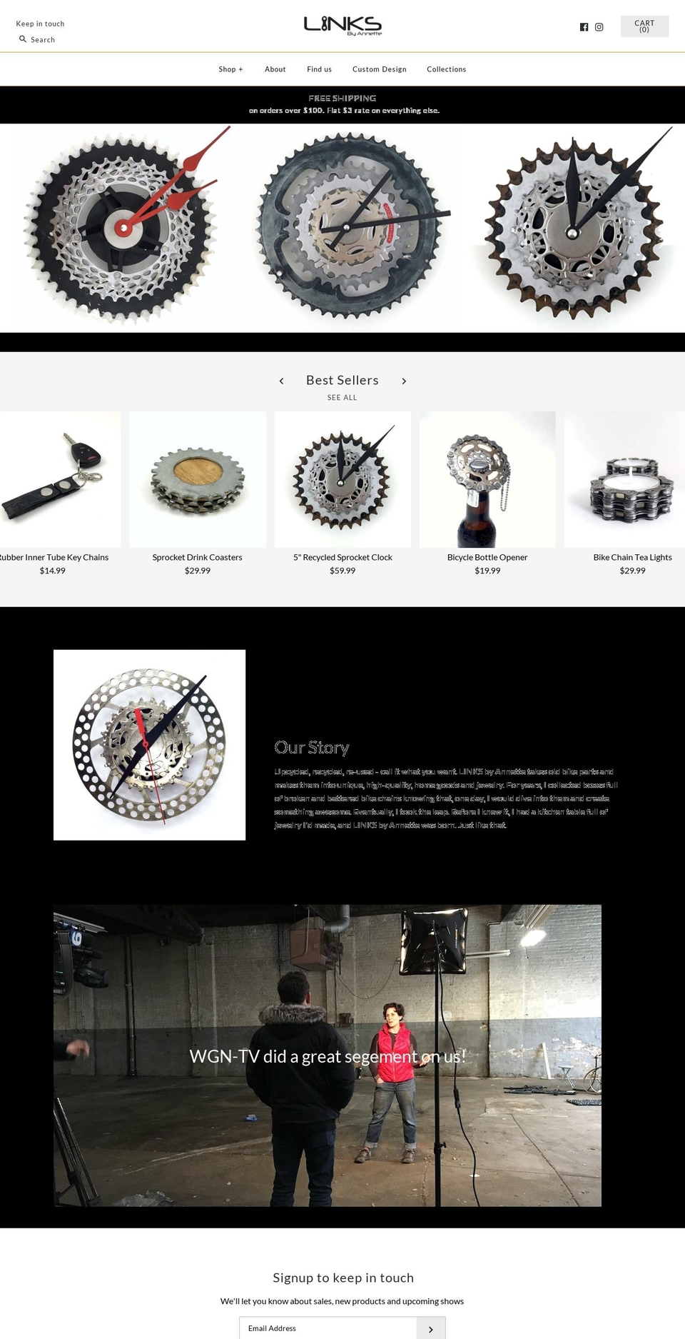 linksbyannette.com shopify website screenshot