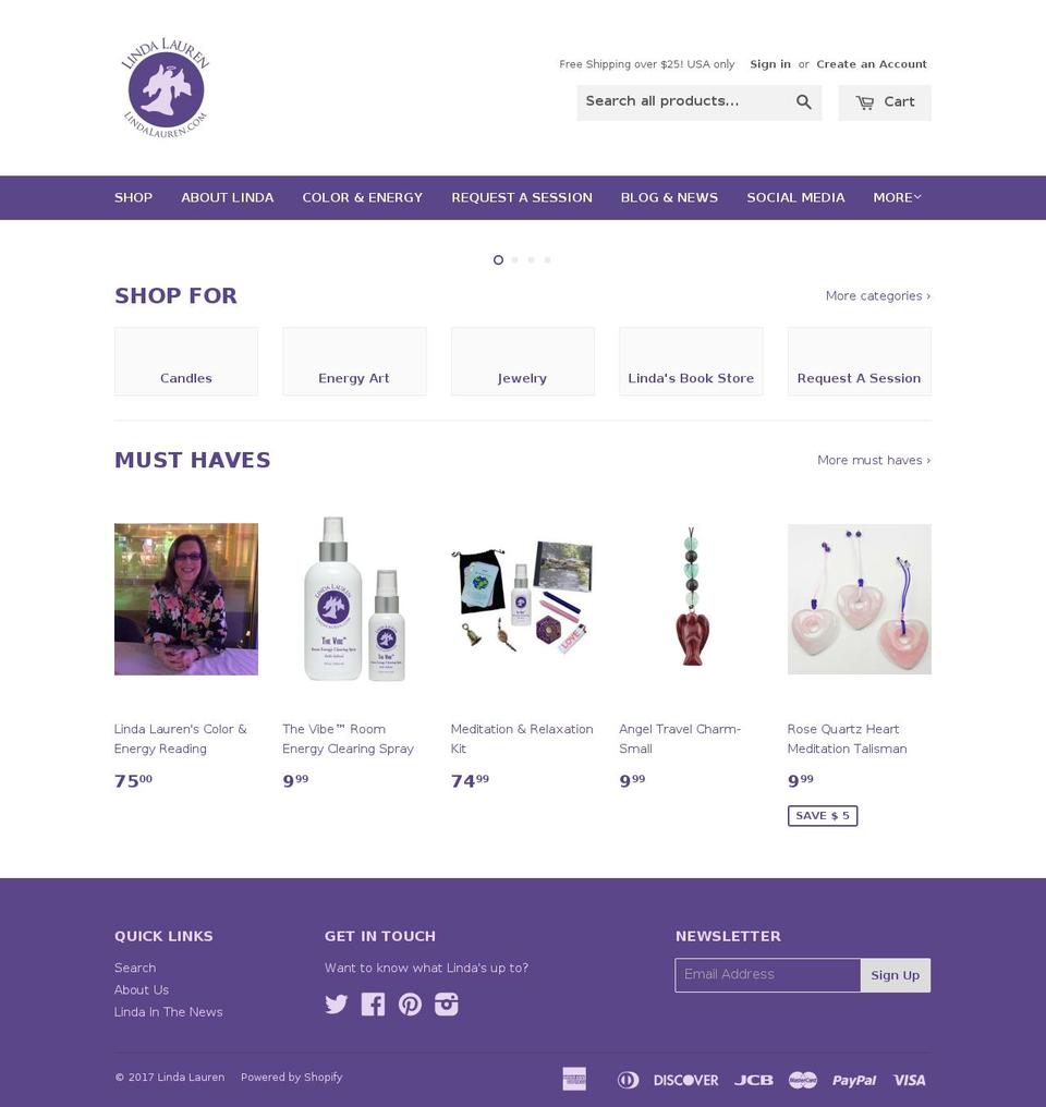 linlauren.com shopify website screenshot