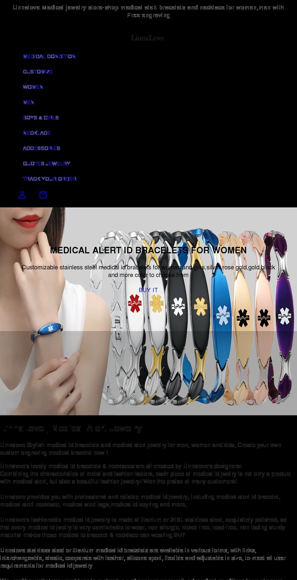 linnalove.com shopify website screenshot