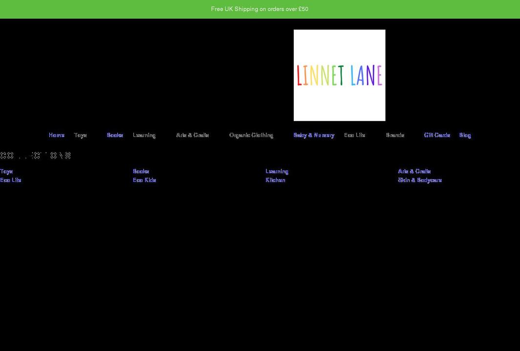 linnetlane.co.uk shopify website screenshot