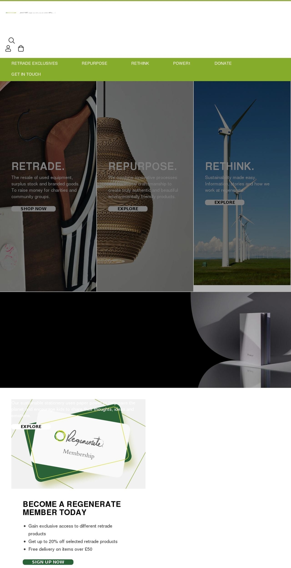 linneyregenerate.com shopify website screenshot