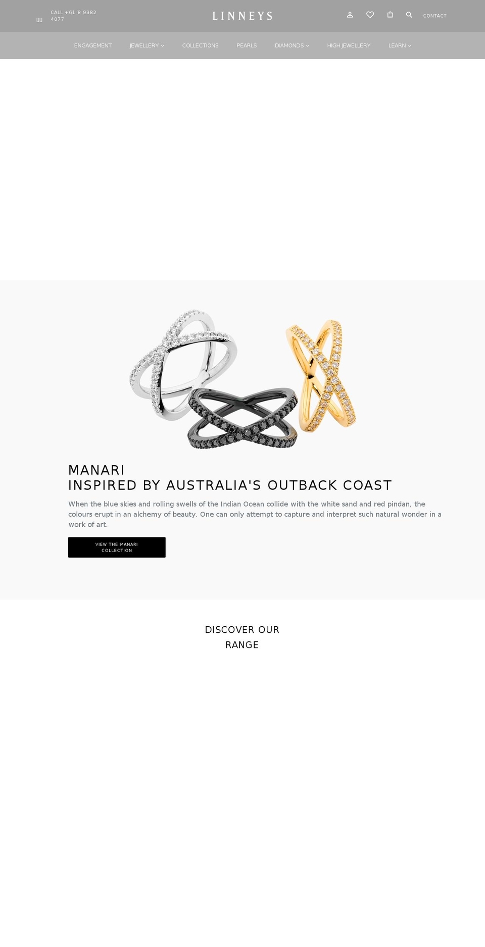 linneys.com.au shopify website screenshot