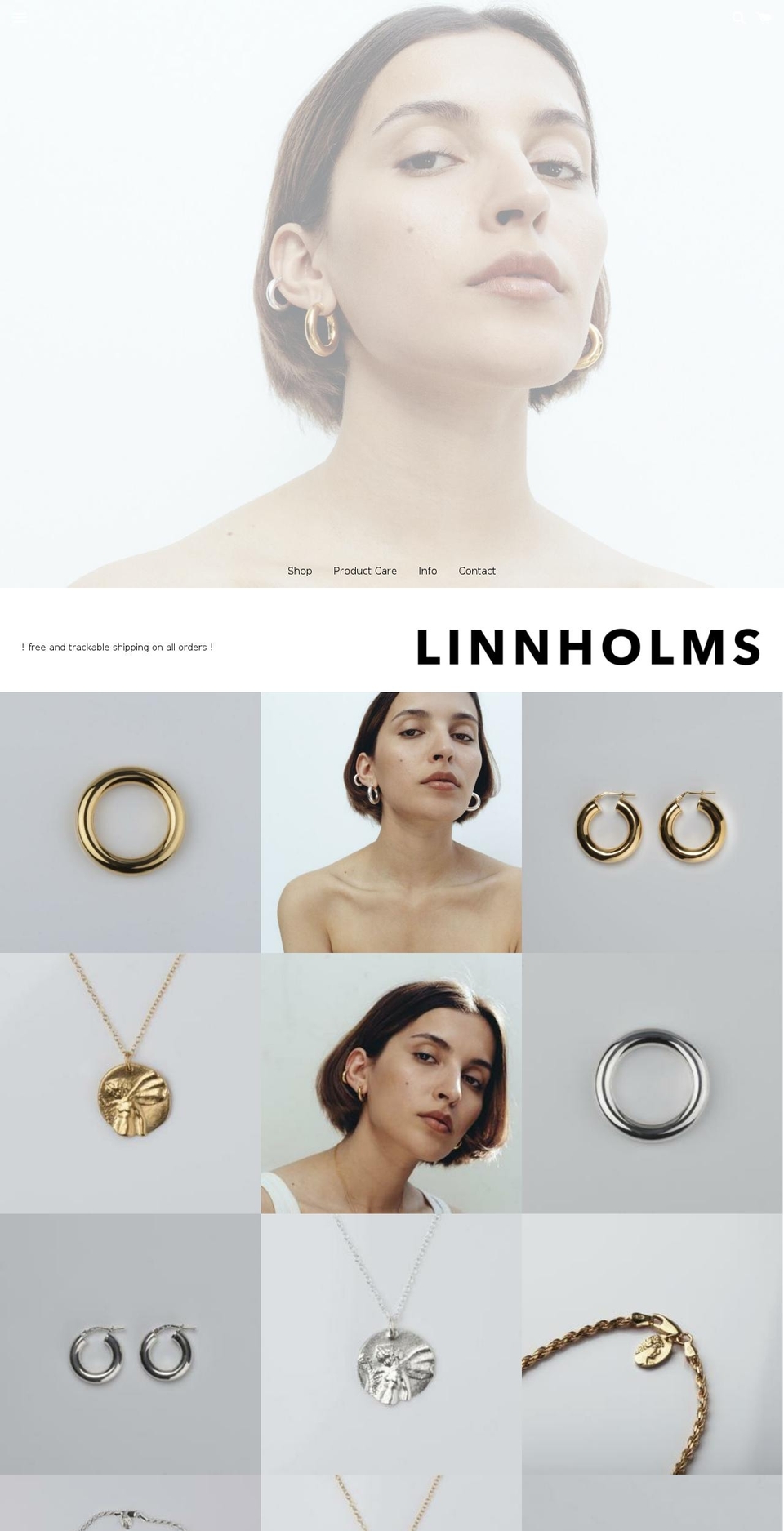 linnholms.com shopify website screenshot