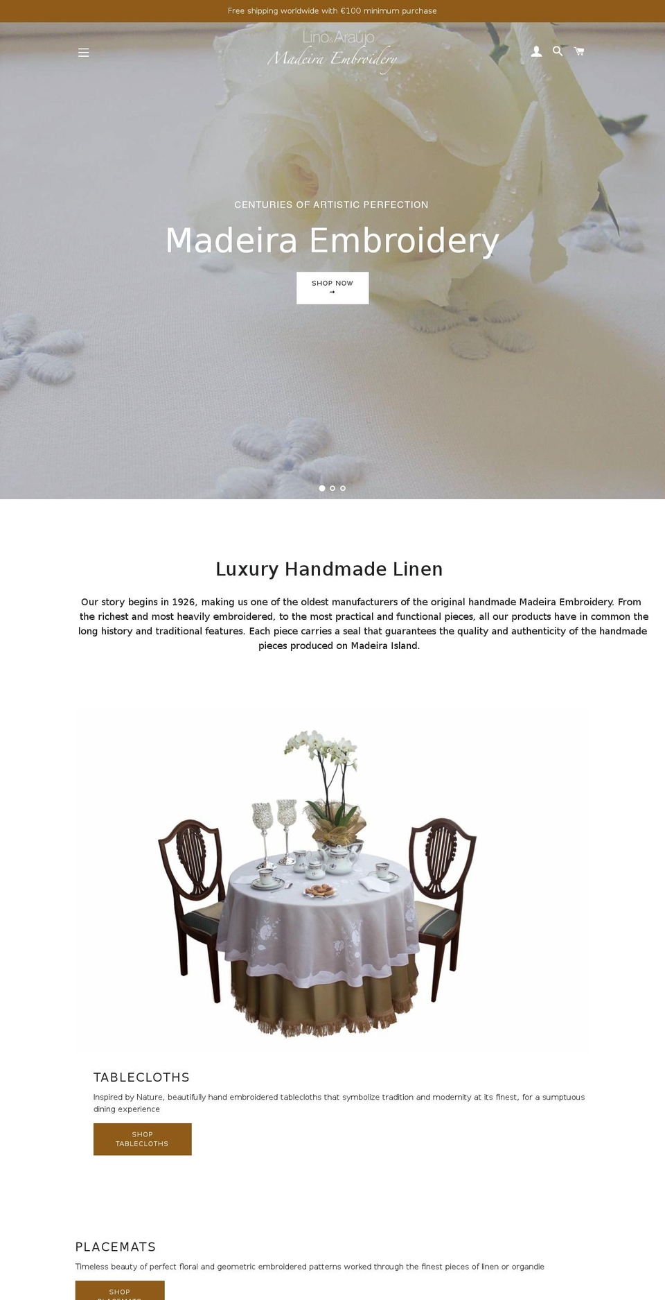 linoaraujo.com shopify website screenshot