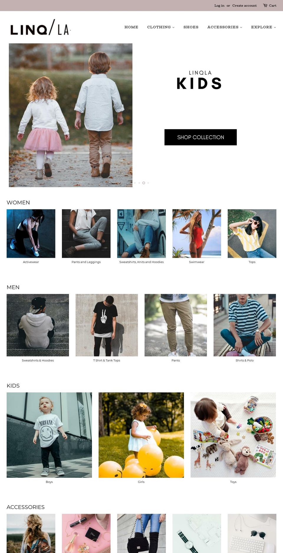 linqla.com — Shopify storefront screenshot
