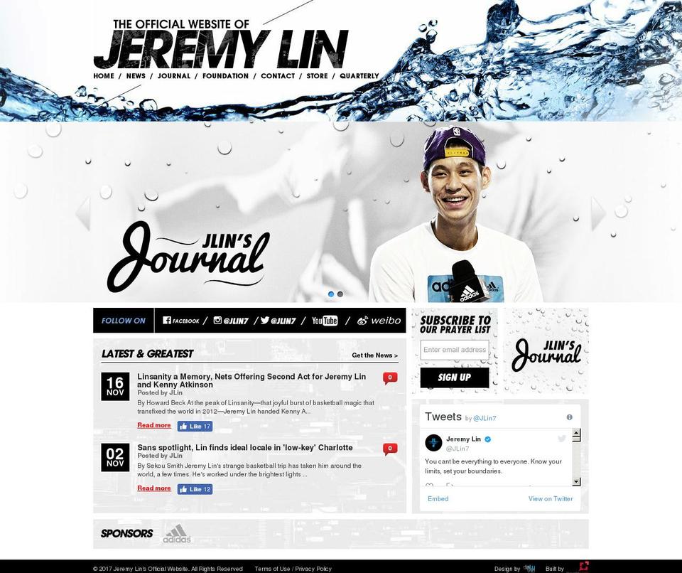 Copy of DLUDesign 2 Shopify theme site example linsanity.co