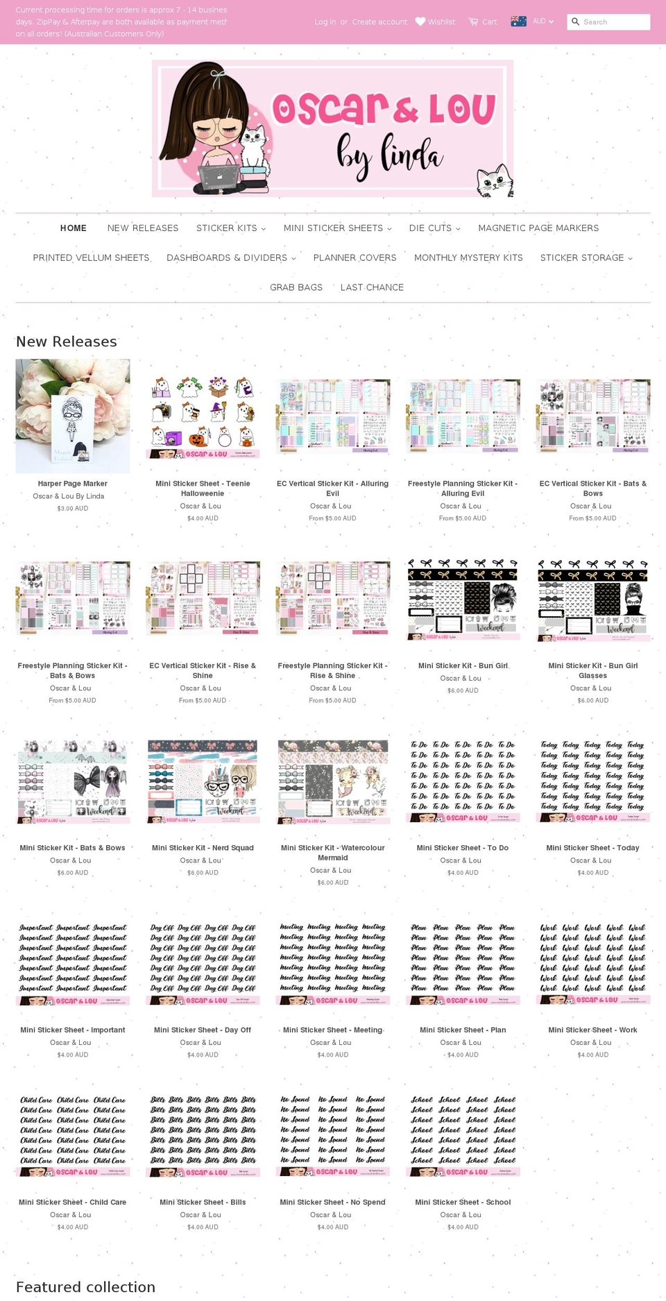linsertsbylinda.com — Shopify storefront screenshot