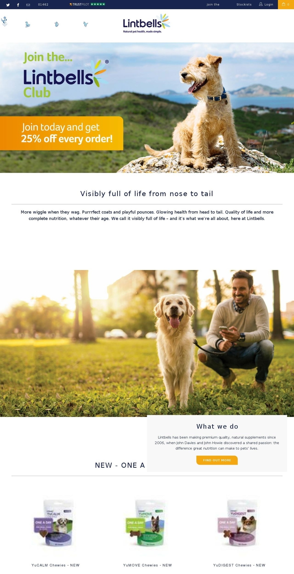 lintbells.com — Shopify storefront screenshot