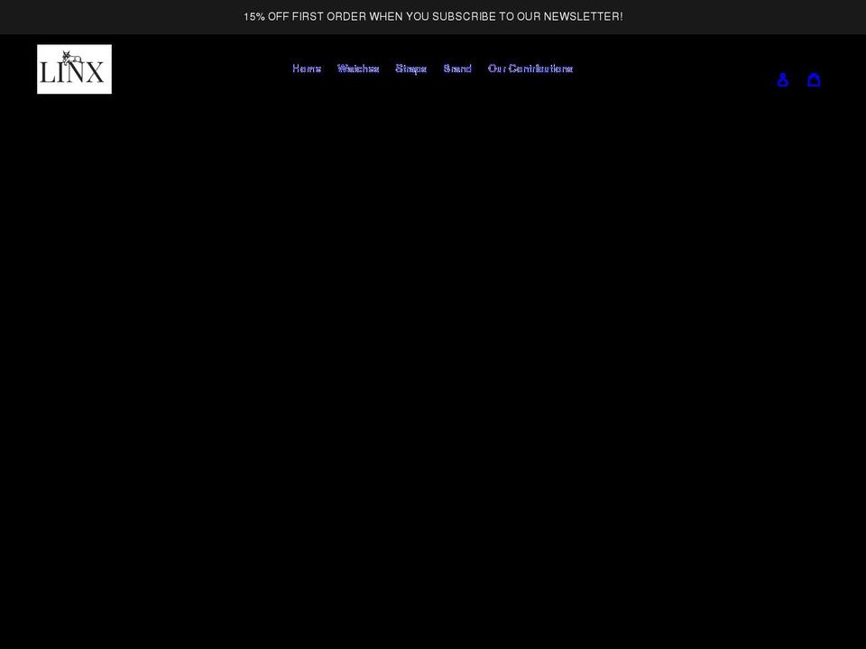 White Theme Shopify theme site example linxwatchco.com