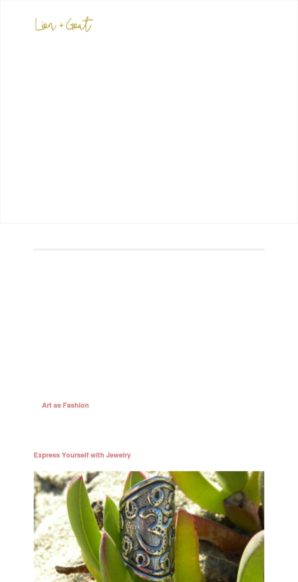 lionandgoatonline.com — Shopify storefront screenshot