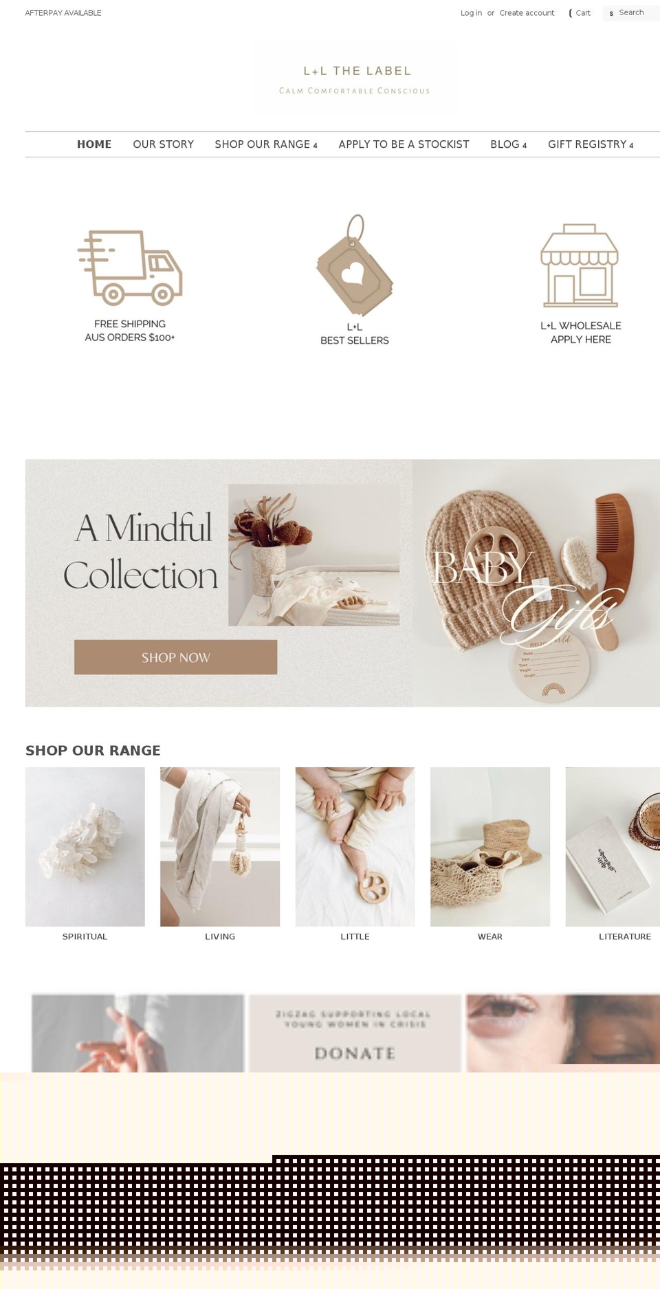 lionandlambthelabel.com shopify website screenshot