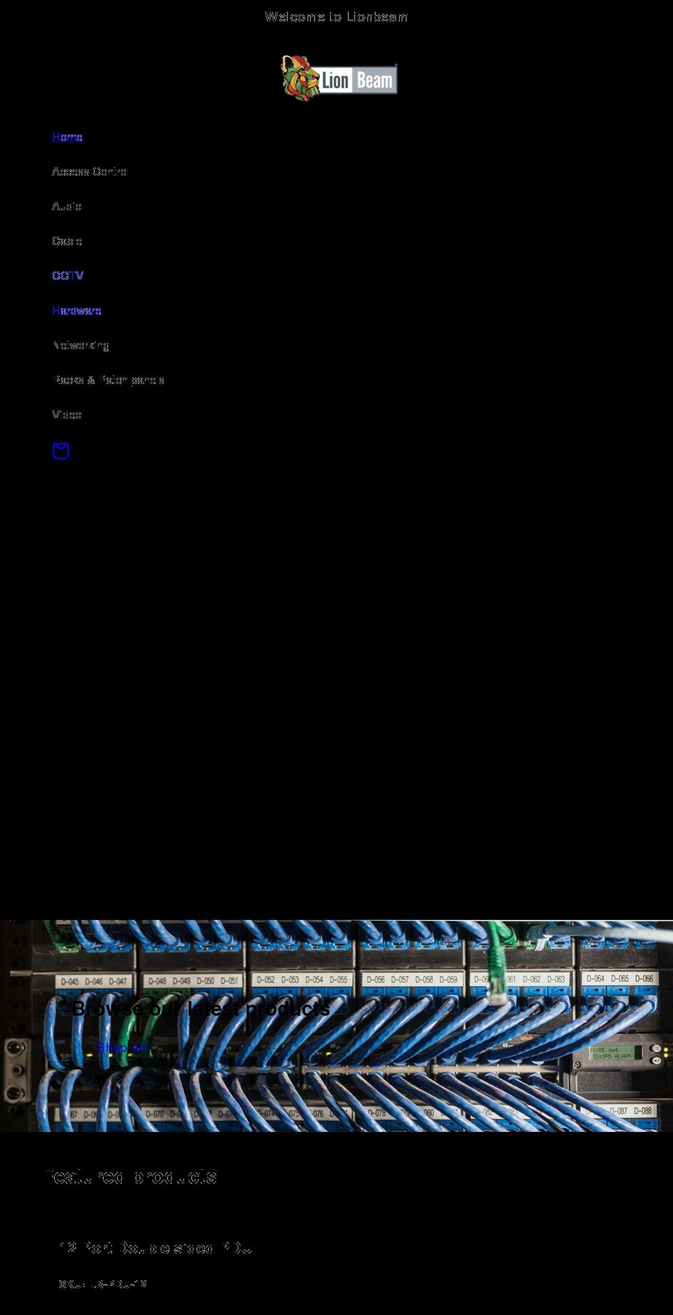 lionbeam.com shopify website screenshot