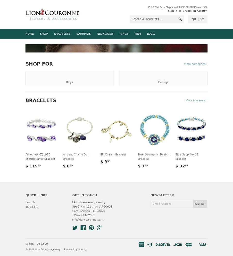 lioncouronne.com — Shopify storefront screenshot