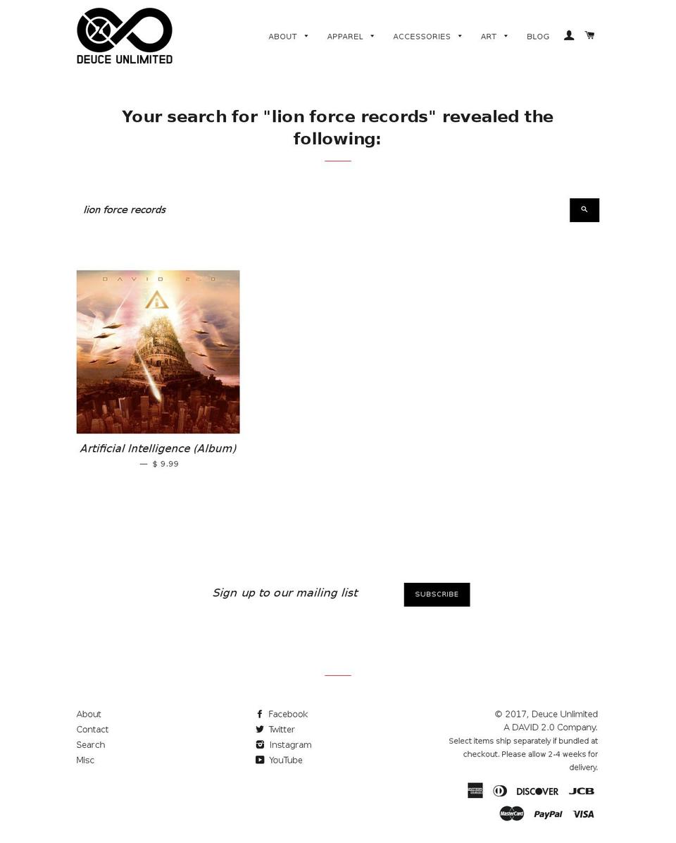 lionforcerecords.com shopify website screenshot