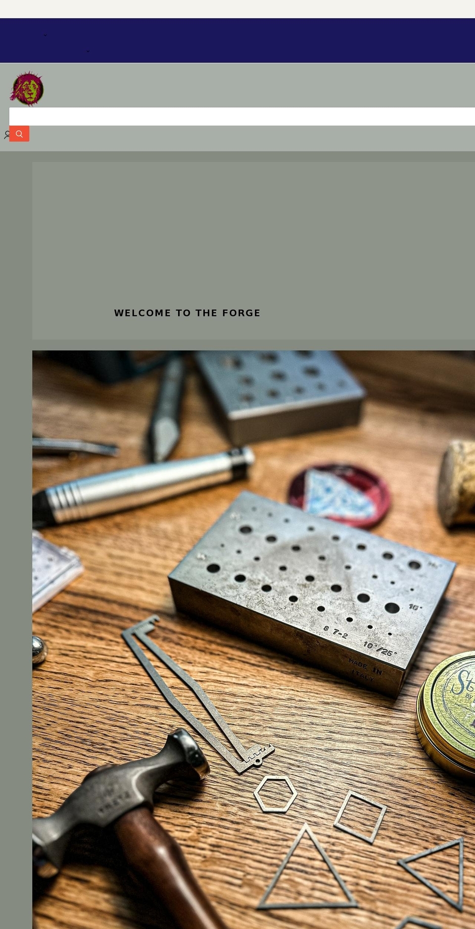 lionpunchforge.com shopify website screenshot