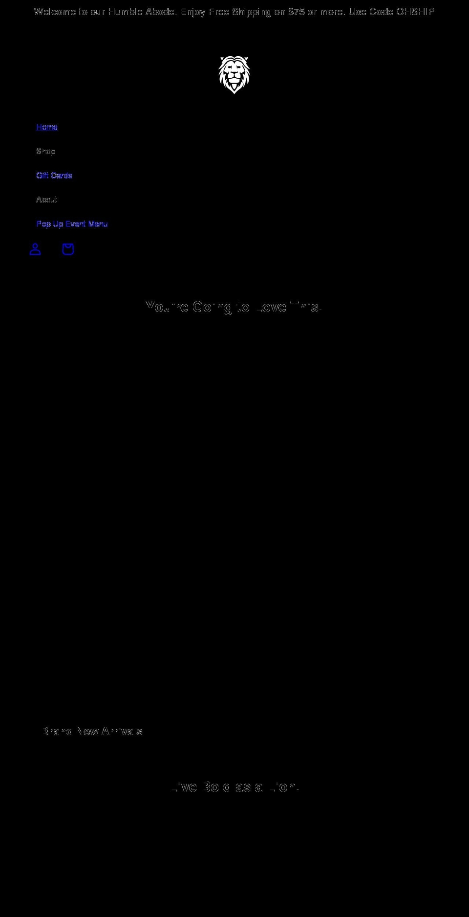 lionsandlu.com shopify website screenshot