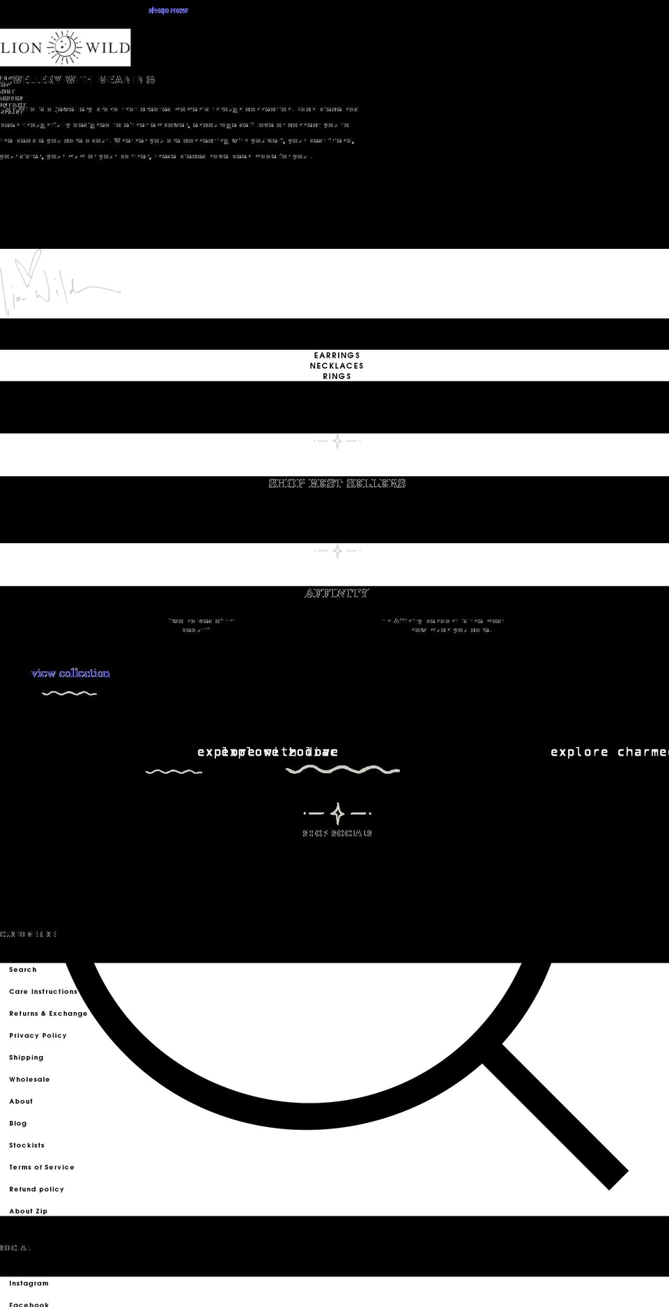 lionwild.com.au shopify website screenshot