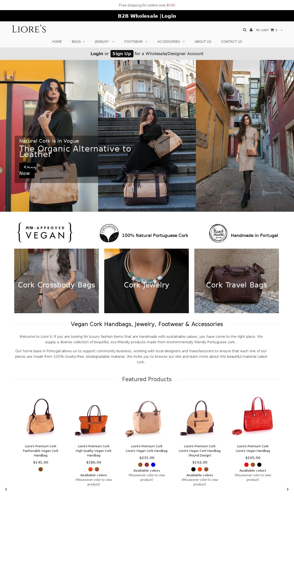 liorespremiumcork.com — Shopify storefront screenshot
