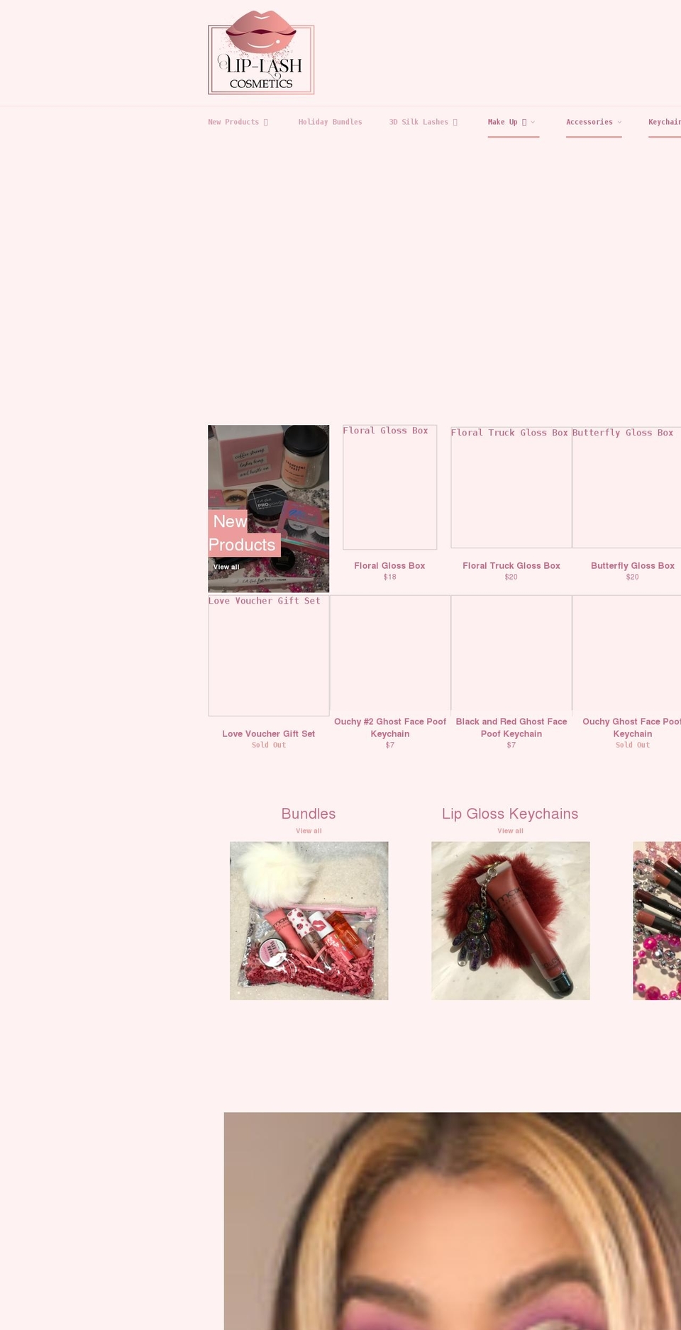 lip-lashcosmetics.com shopify website screenshot