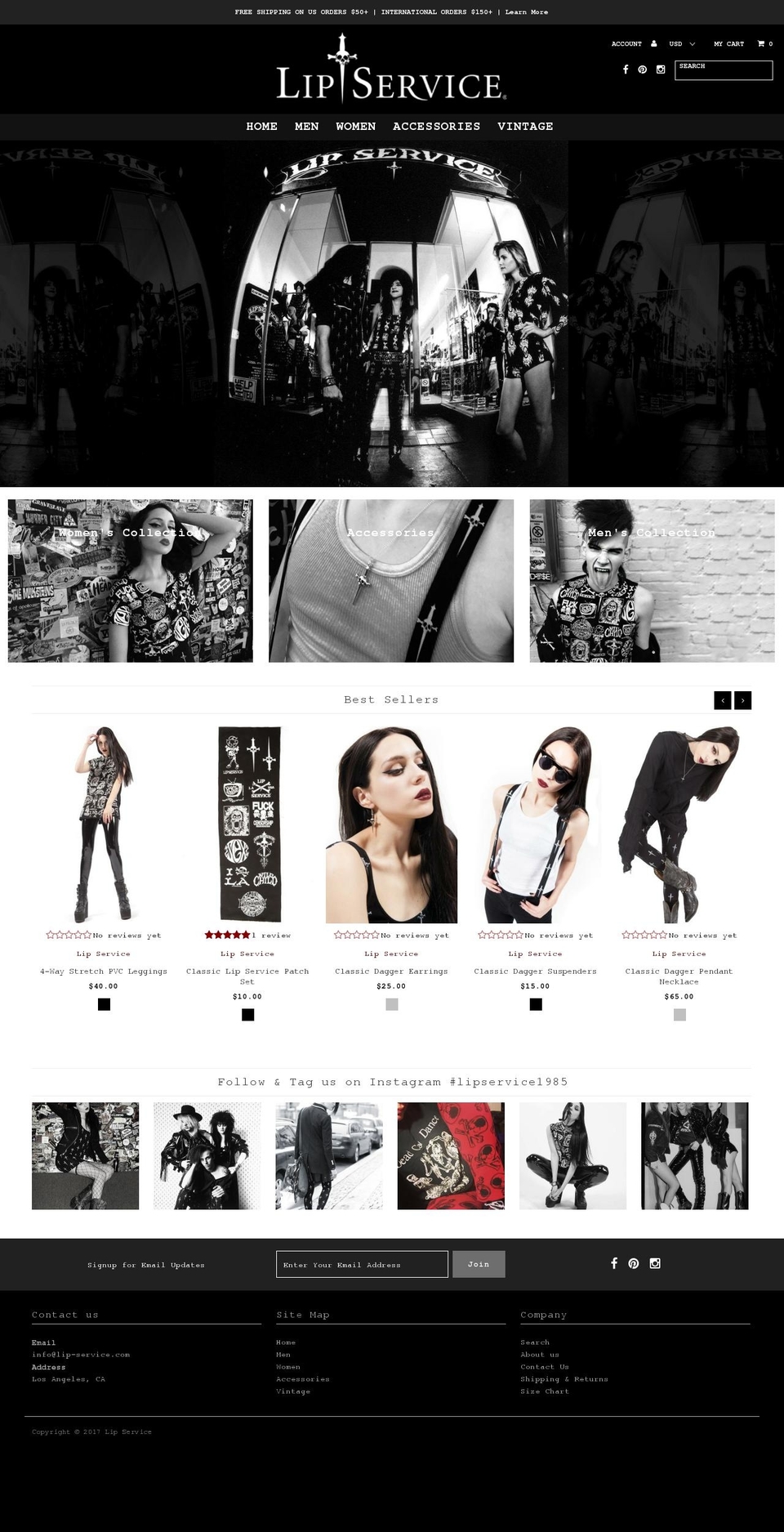 Fashionopolism Shopify theme site example lip-service-com.myshopify.com