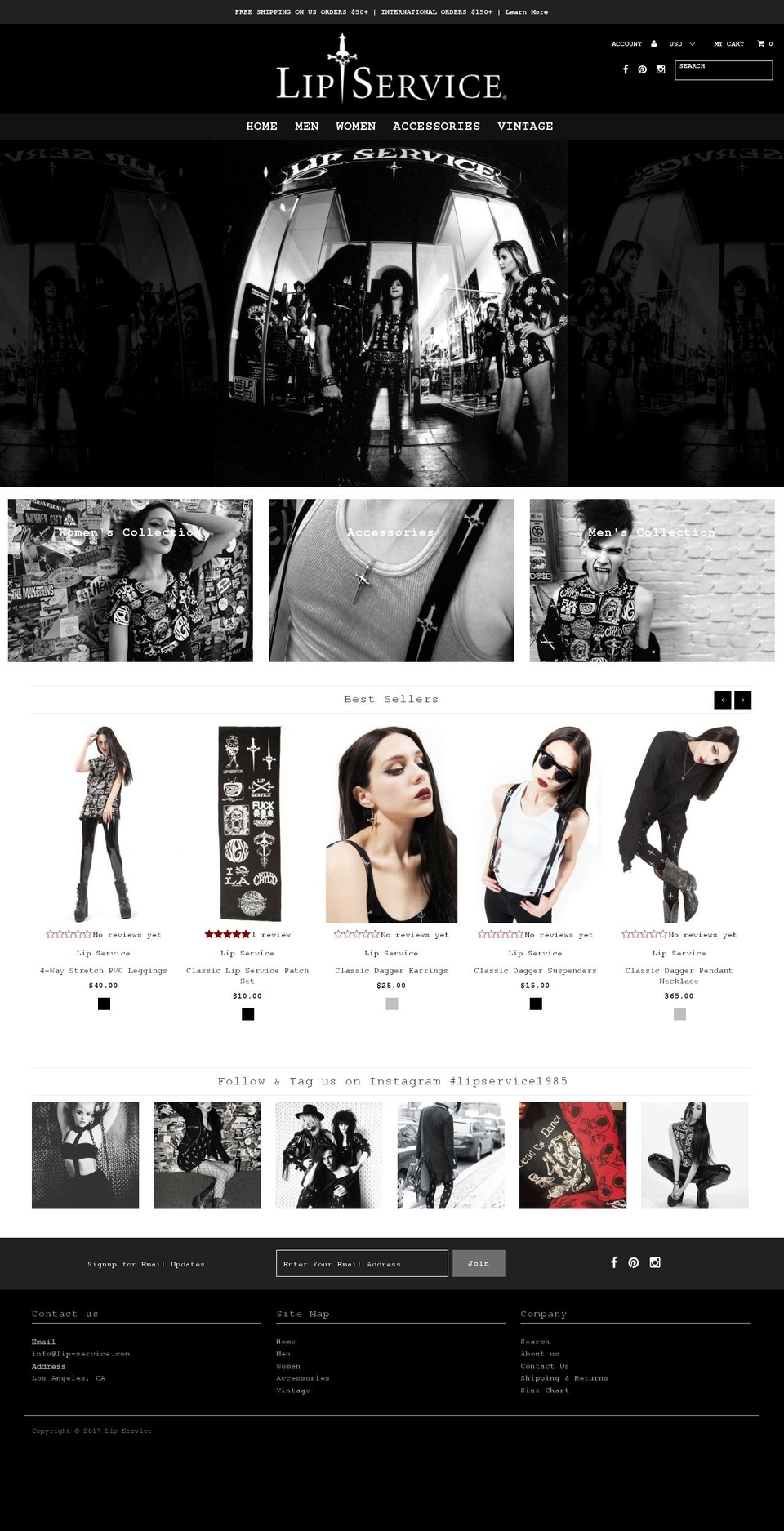 Fashionopolism Shopify theme site example lip-service.com