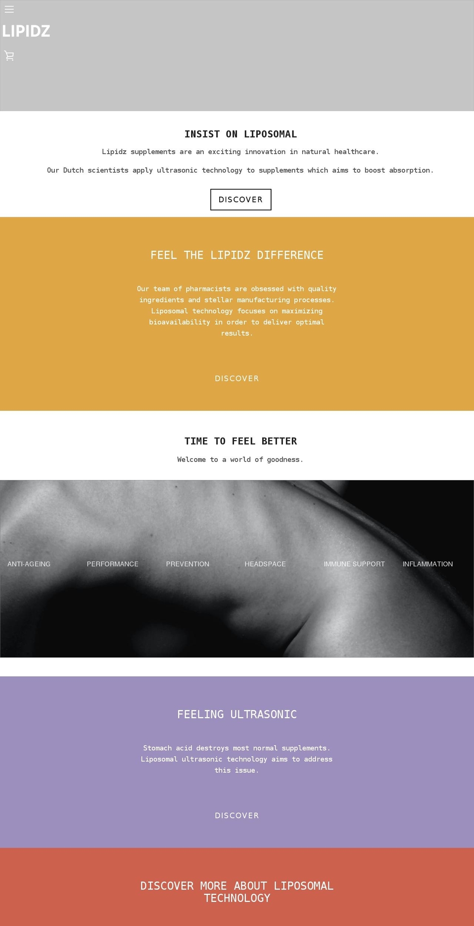 lipidz.net shopify website screenshot