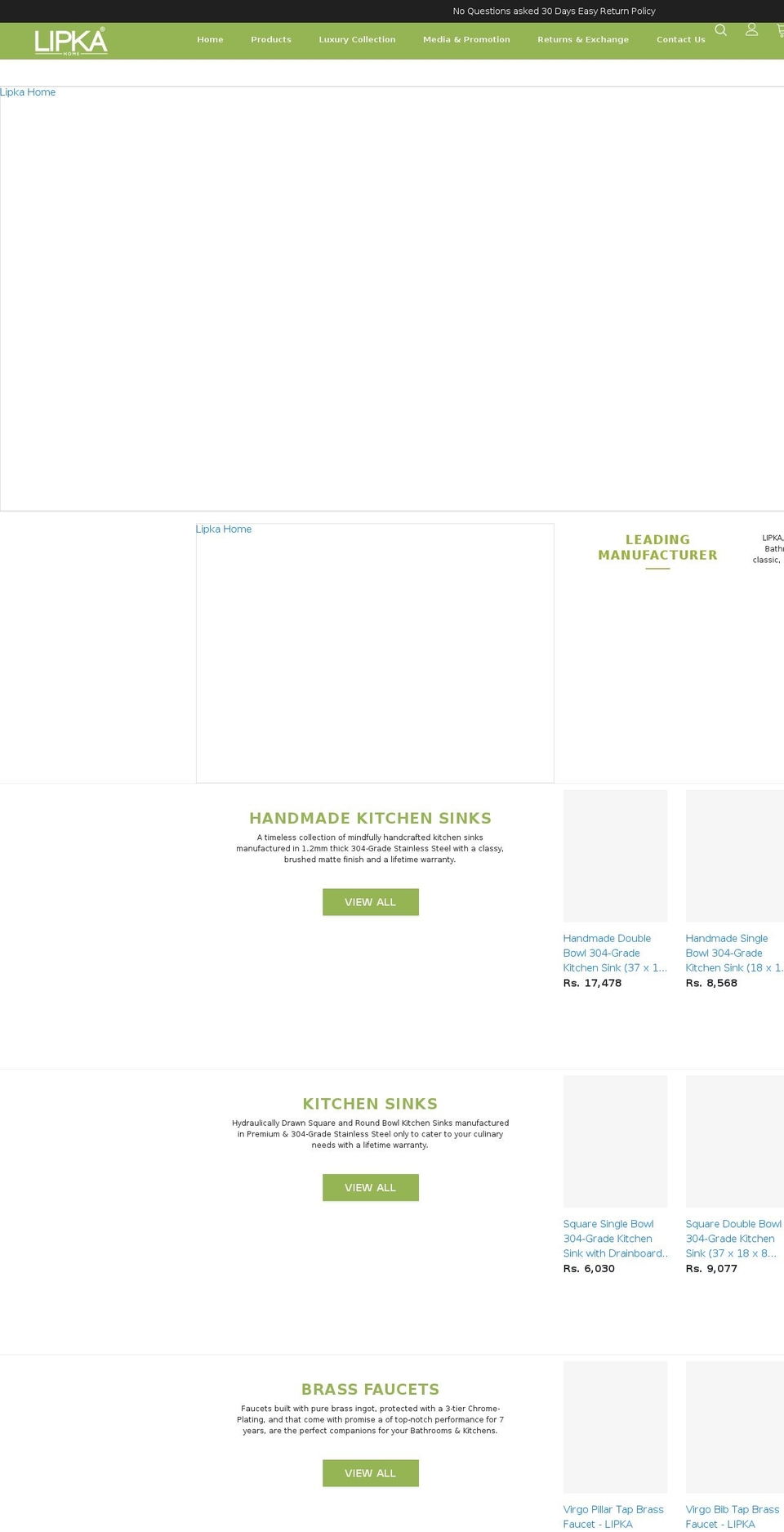 Wizzy PLP alignments -- Shopify theme site example lipkahome.com