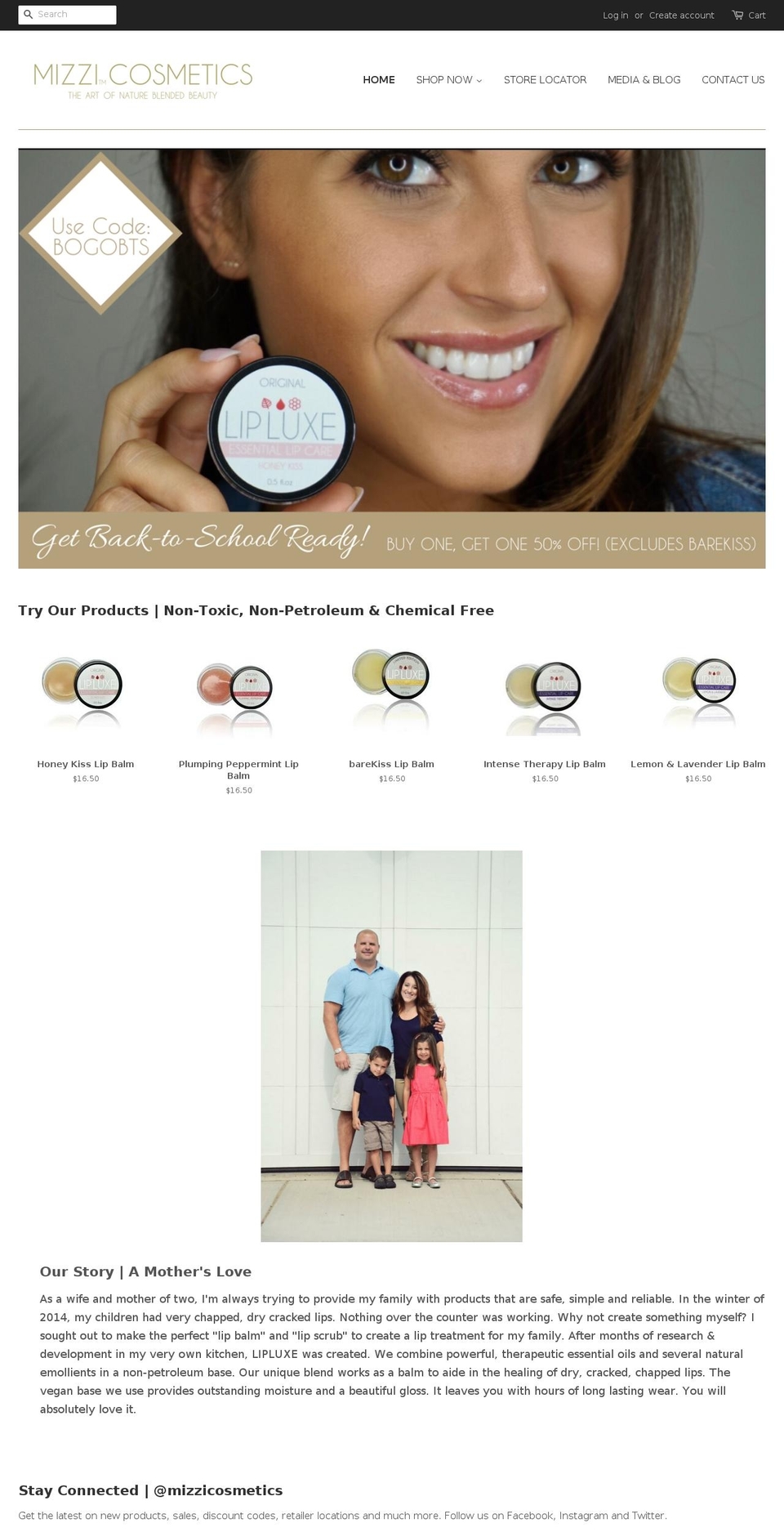 lipluxe.com — Shopify storefront screenshot