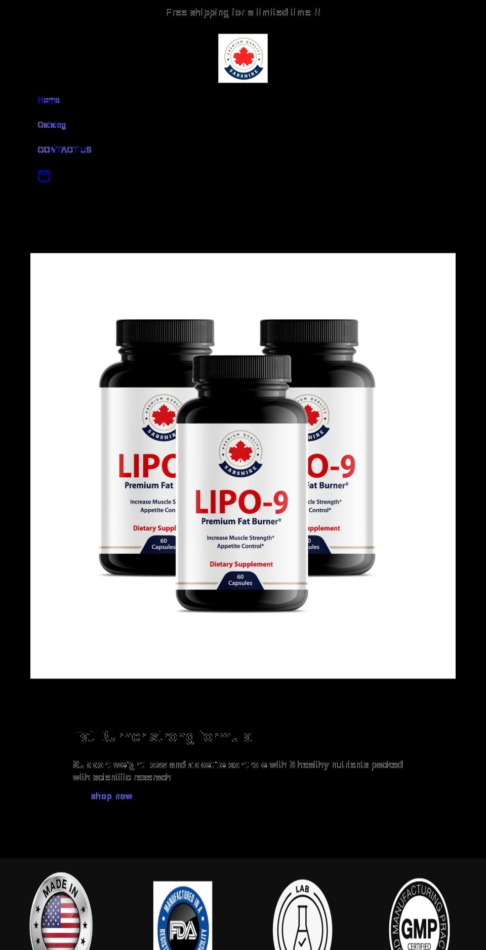 lipo9.com shopify website screenshot