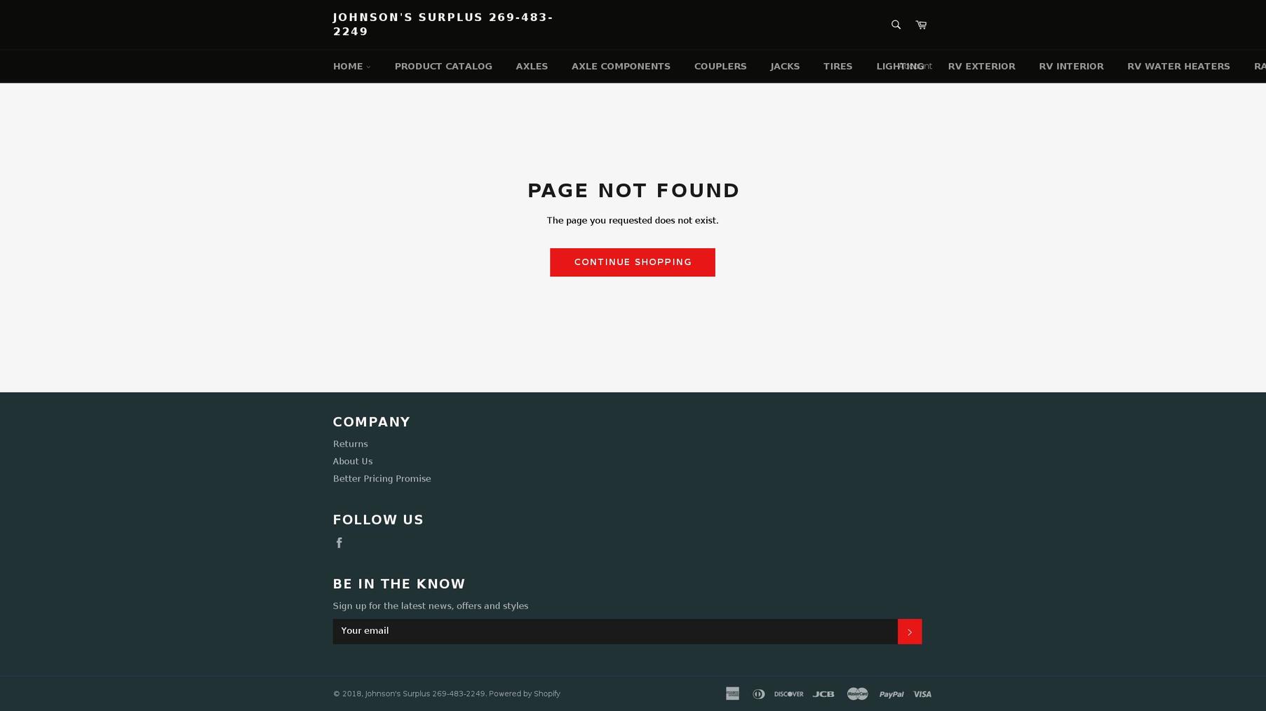 lippertaxle.com — Shopify storefront screenshot