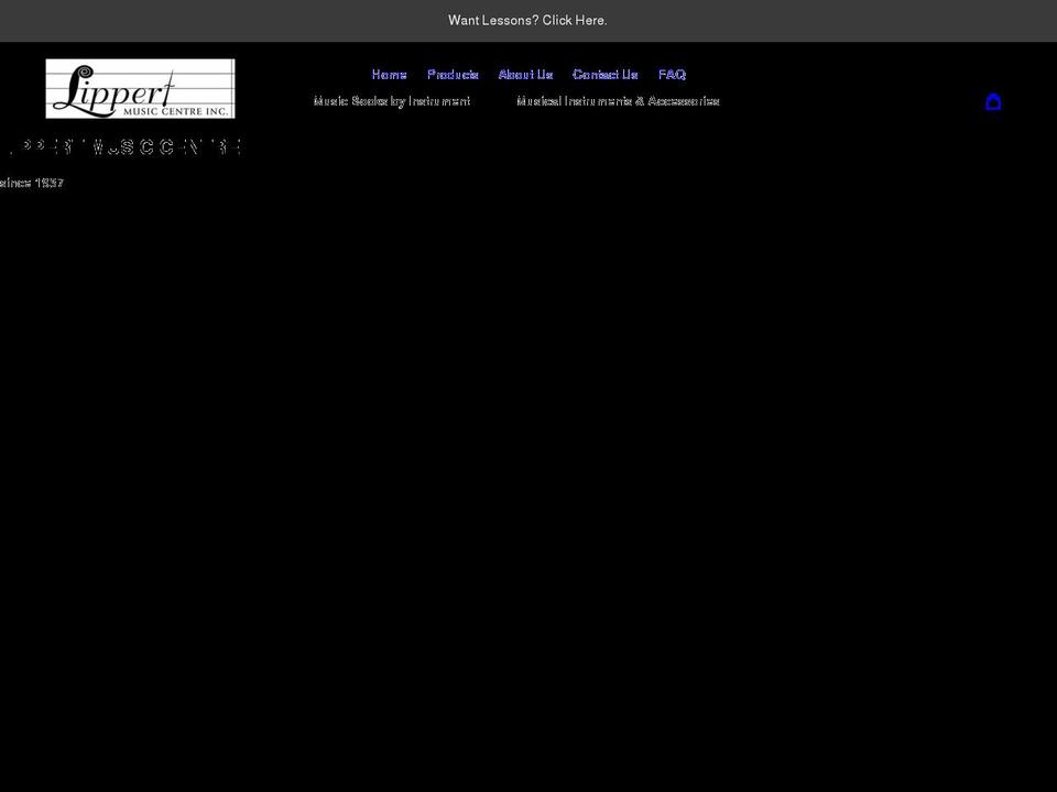 lippertmusic.ca shopify website screenshot