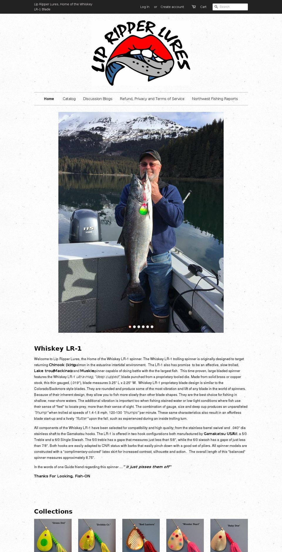 lipripperlures.com — Shopify storefront screenshot