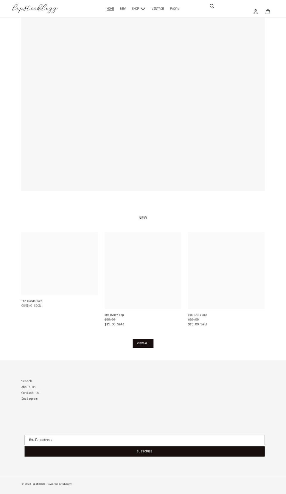 lipsticklizz.com shopify website screenshot