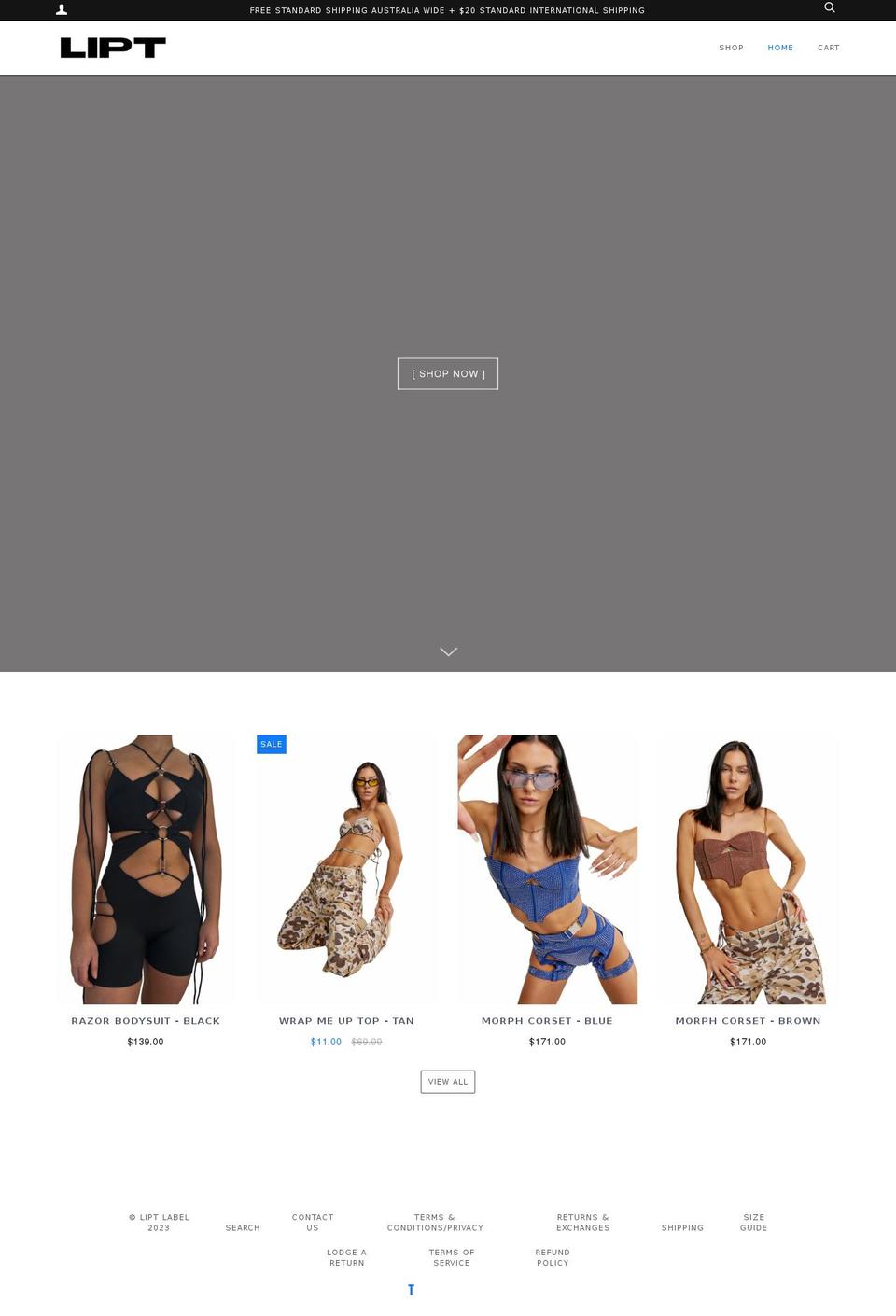 liptlabel.com shopify website screenshot