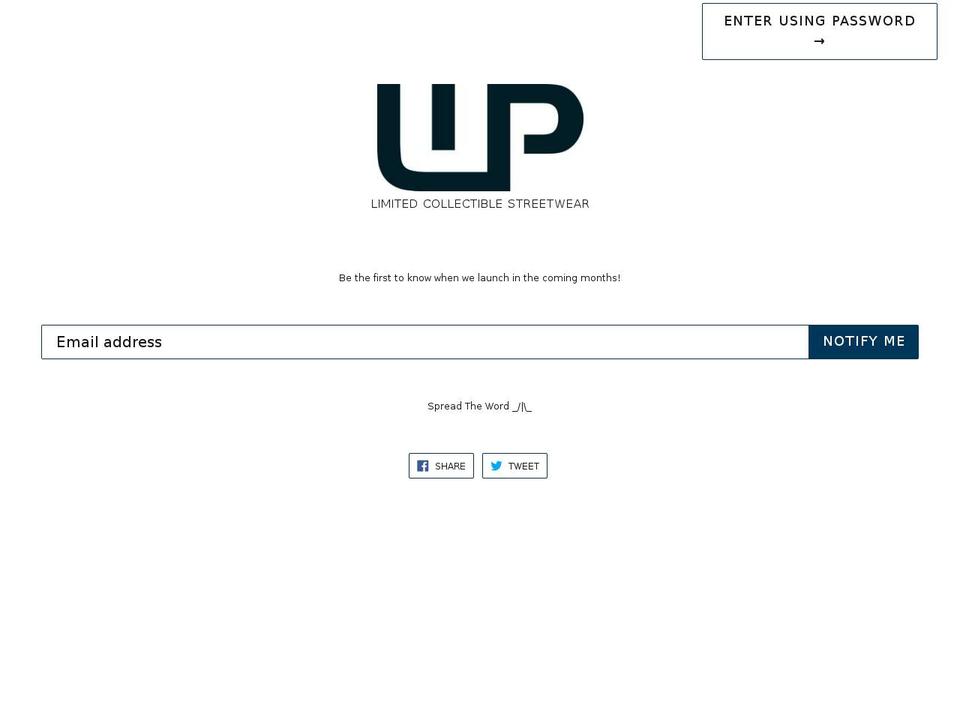lipurbanapparel.com — Shopify storefront screenshot