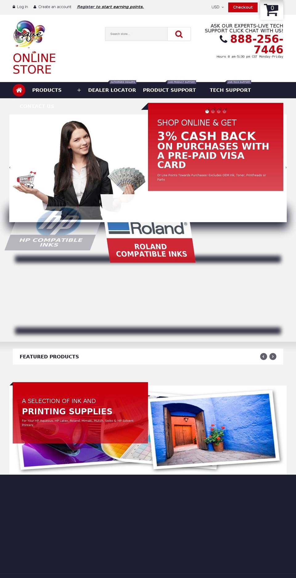 liquecolor.com shopify website screenshot