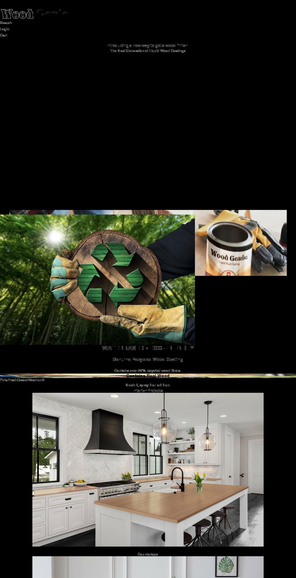 liquefiedwood.com shopify website screenshot