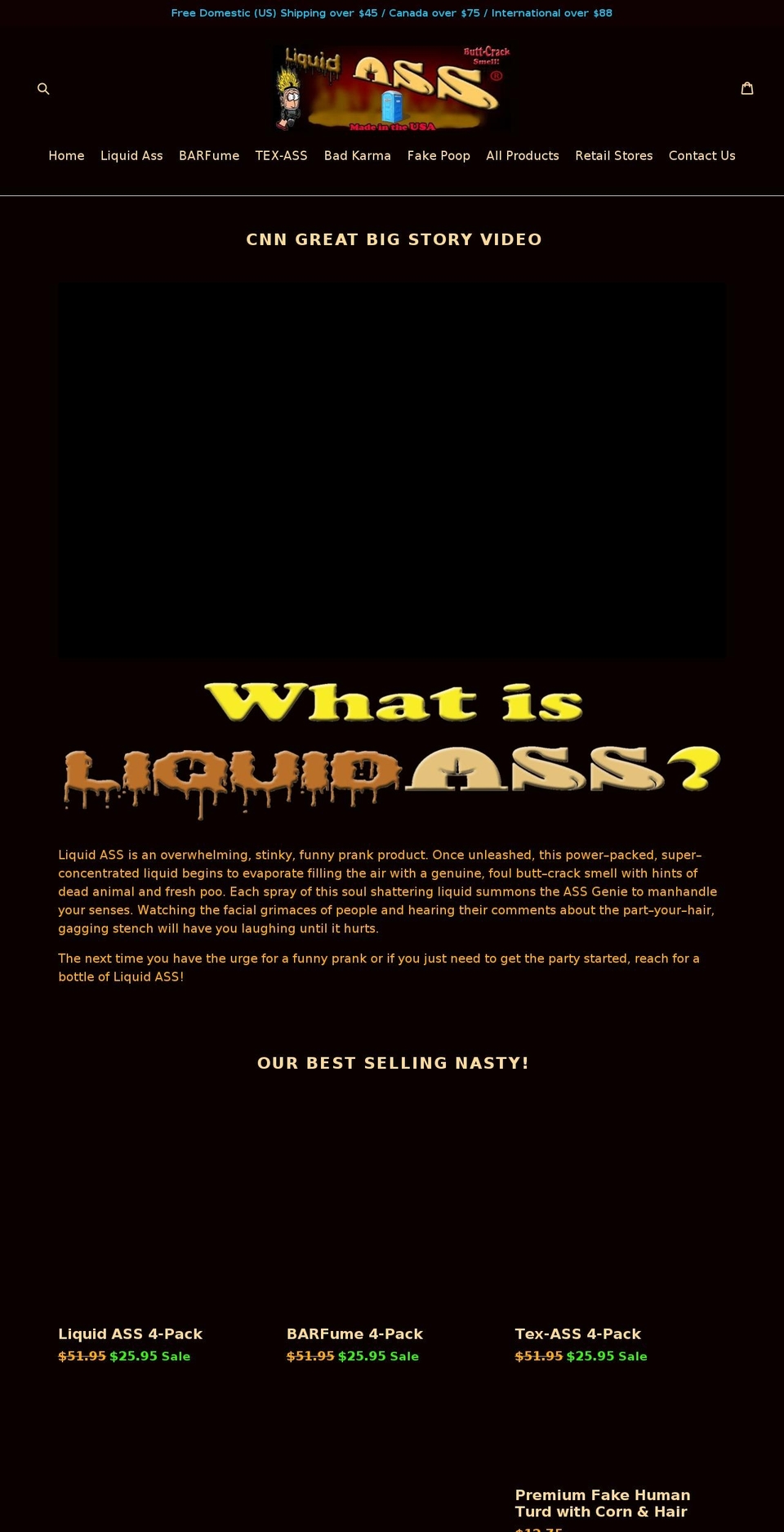 liquidass.com — Shopify storefront screenshot